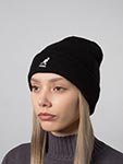 Шапка KANGOL арт. K3793 2-Way Text Beanie (black)